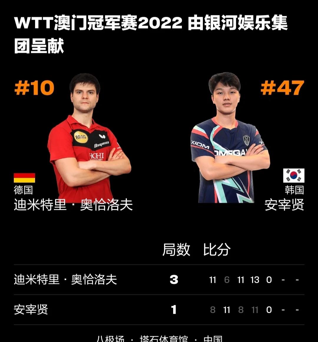 英国乒乓球队险胜德国乒乓球队，奥恰洛夫关键制胜